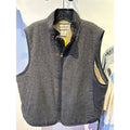 LL Bean Mens XL Tall Gray Wool Blend Sherpa Fleece Lined Full Zip Vest Outdoor