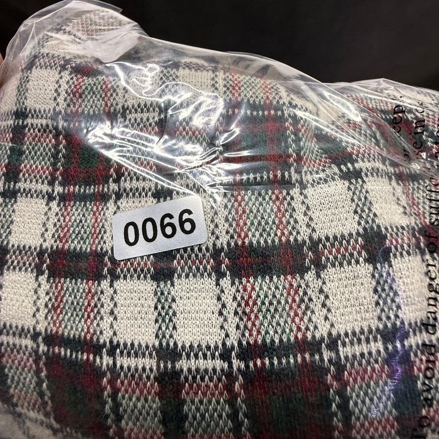 Polo Ralph Lauren Plaid Henley Long Sleeve Shirt Men's XL Brown Black White