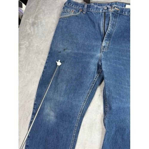 Levi's 505 Regular Fit Straight Leg Jeans Blue W44 L30