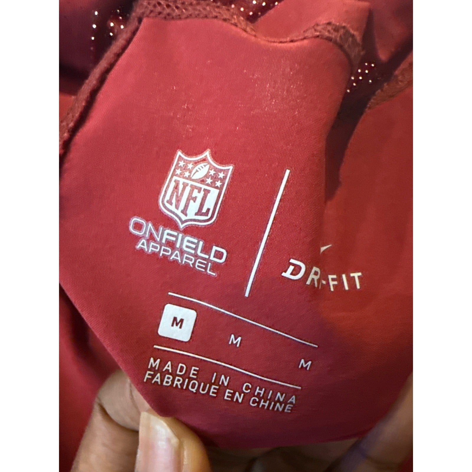 Nike Washington Redskins NFL Dri-FIT Training Shorts Mens Burgundy Gold XL