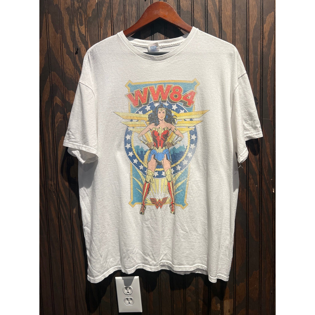 DC Comics Wonder Woman 1984 WW84 White Graphic T-Shirt Mens XL Short Sleeve