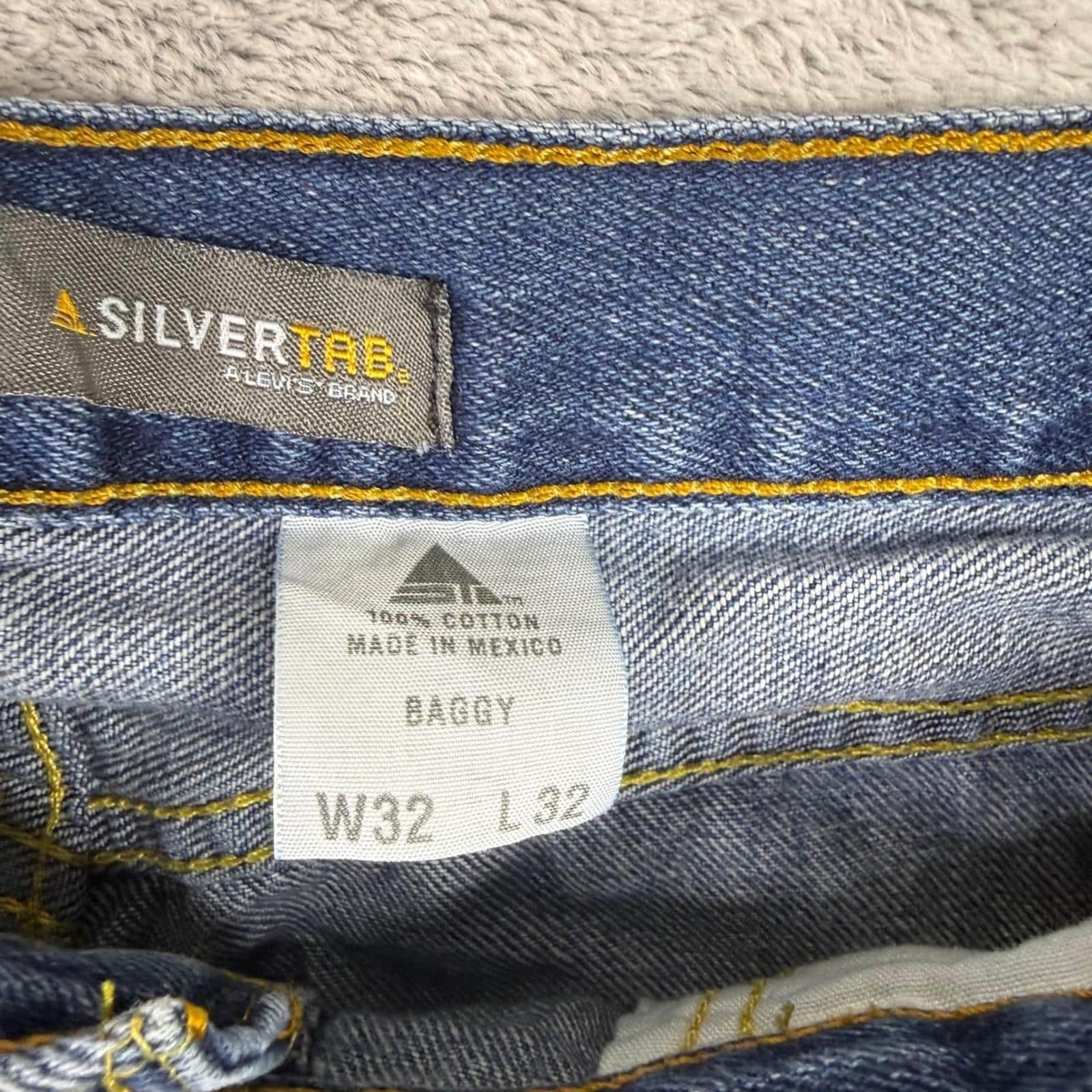 Y2k Levis SilverTab Baggy Blue Jeans Skater Street Y2K 2001 Men's 32x34