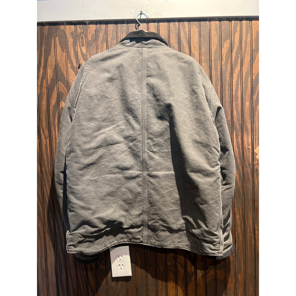 Carhartt Full Swing Armstrong Jacket Gray Fleece Lined Work Coat Mens 24x32