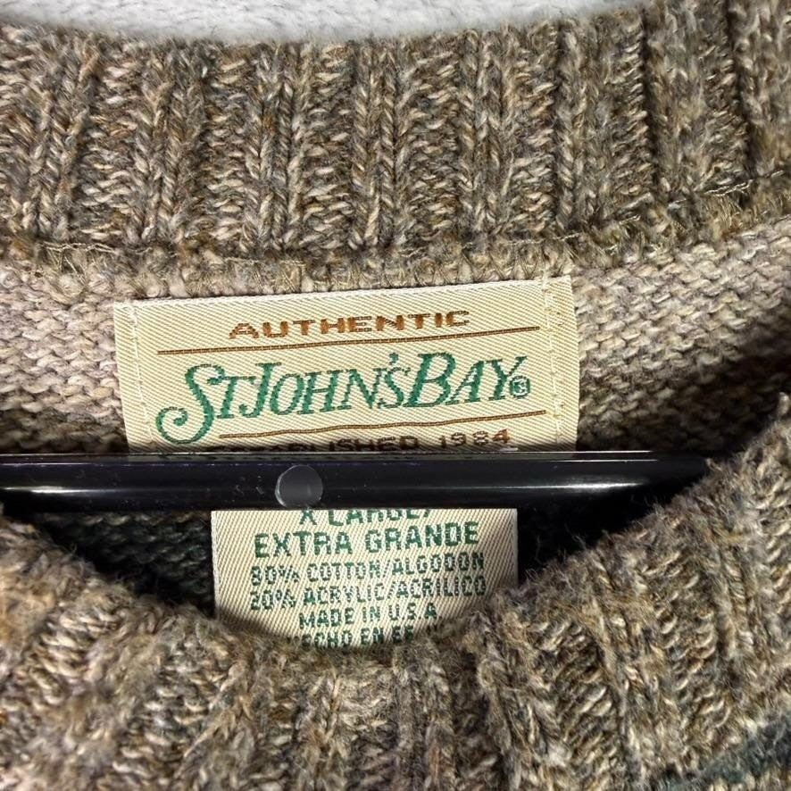 vintage St. John's Bay men's crewneck sweater from the 1990s XL