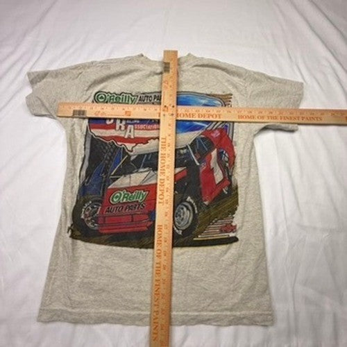 Youth Large Gray OReilly Auto Parts NCRA Racing Car T Shirt