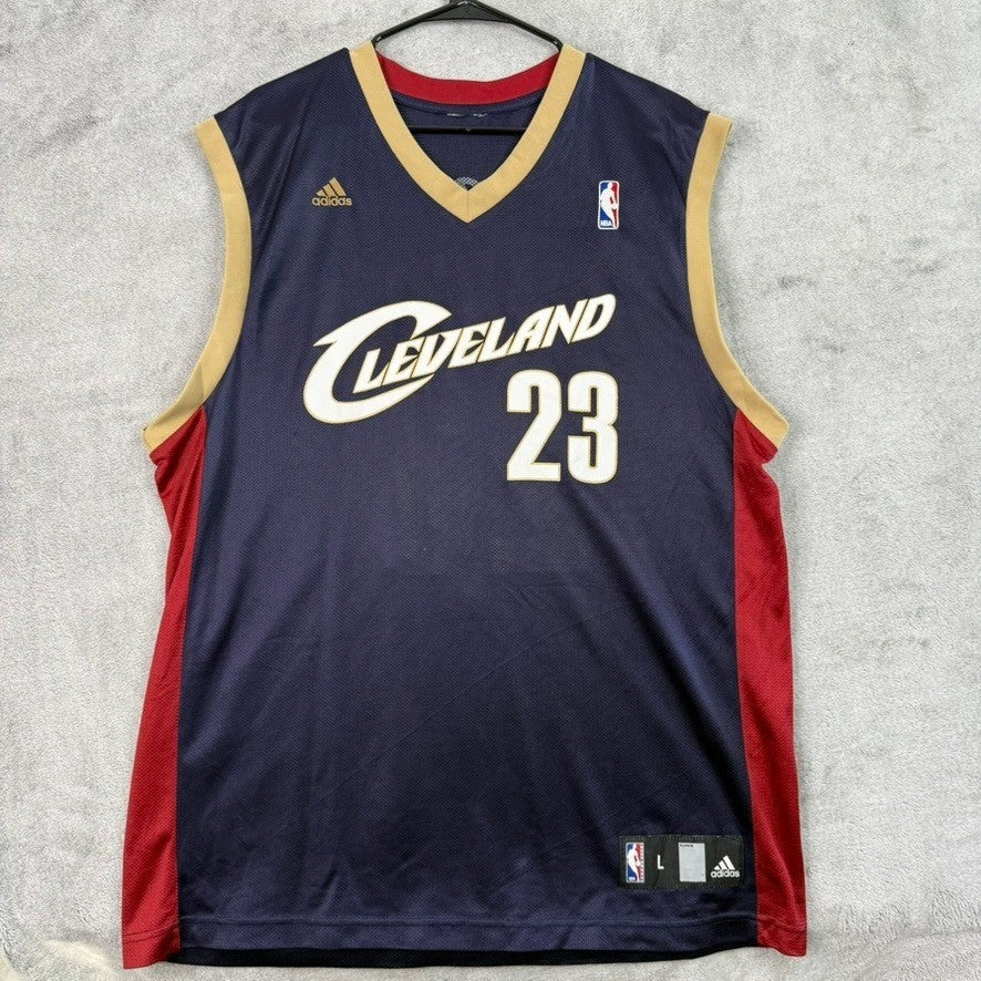 Cleveland Cavaliers LeBron James 23 Adidas Basketball Jersey Mens Large