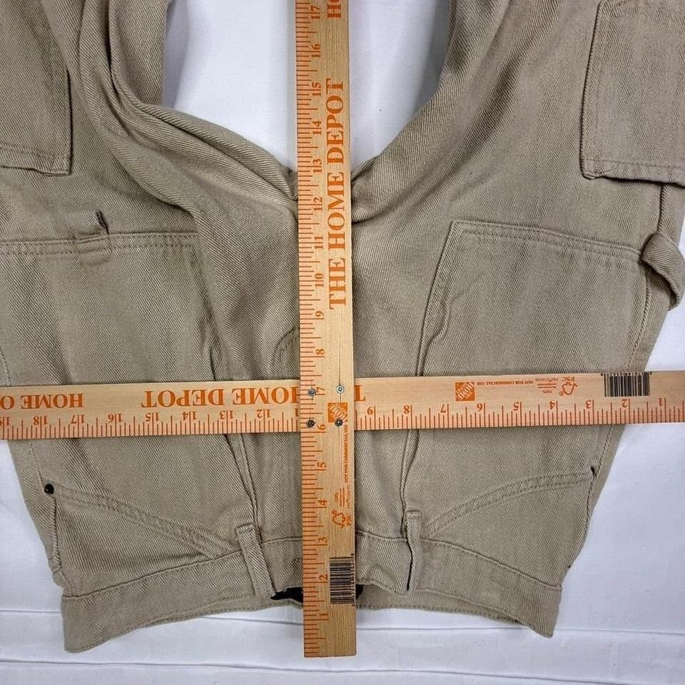 LIONESS Tan Cargo Pants Wide Leg Utility Pockets Womens Size Small