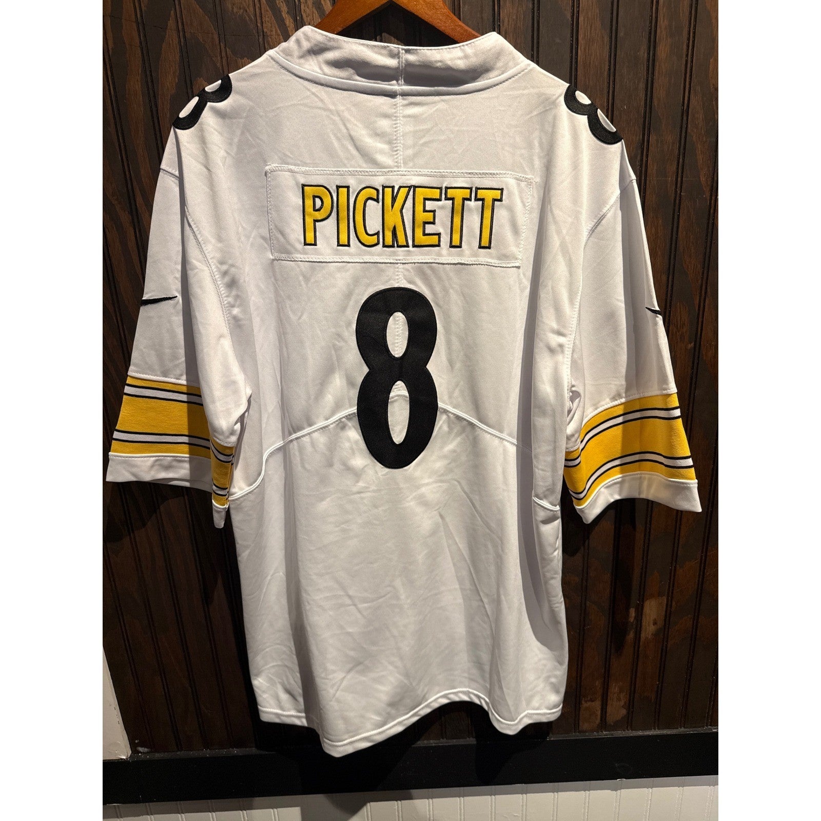 Nike Pittsburgh Steelers Kenny Pickett 8 White Game Jersey Mens XL Away NFL
