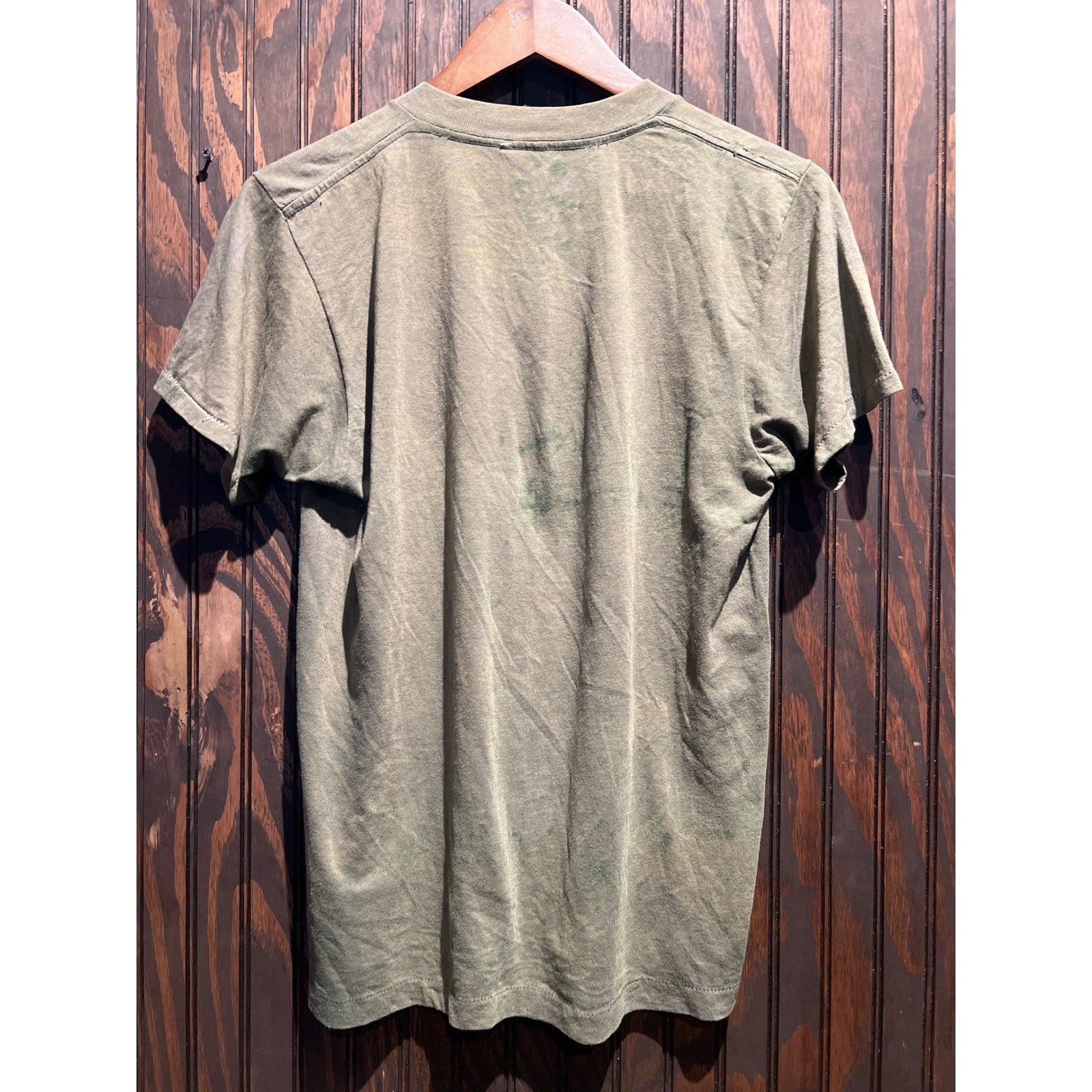 Vintage MASH At The Smithsonian T-Shirt Distressed Olive Green 18x26