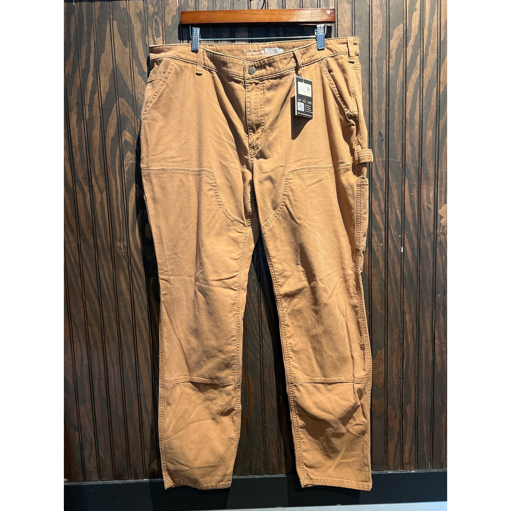 Carhartt Mens Rugged Flex Relaxed Fit Double Front Utility Work Pants 38x30 Brn