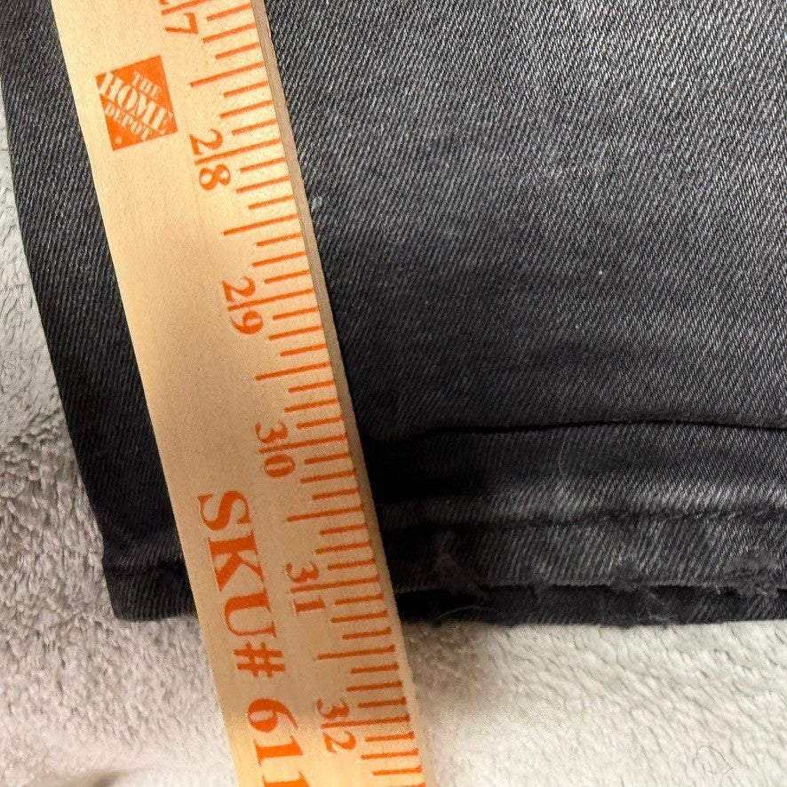 PAC SUN Stacked Skinny Jeans Mens 36x32 Black Distressed Ripped Slim Fit
