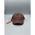 Von Dutch Brown Pink Faux Leather Mesh Trucker Hat Y2K Snapback Cap NEW