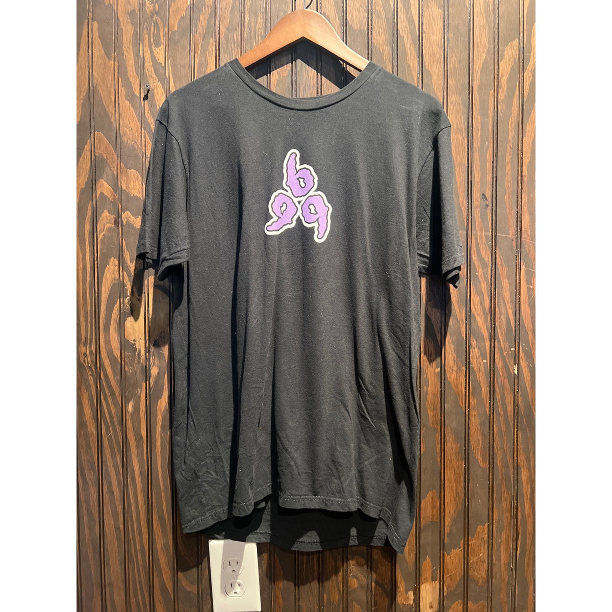 Juice WRLD 999 Club Graphic T-Shirt Black Purple Logo Mens XL Hip Hop Rap Tee