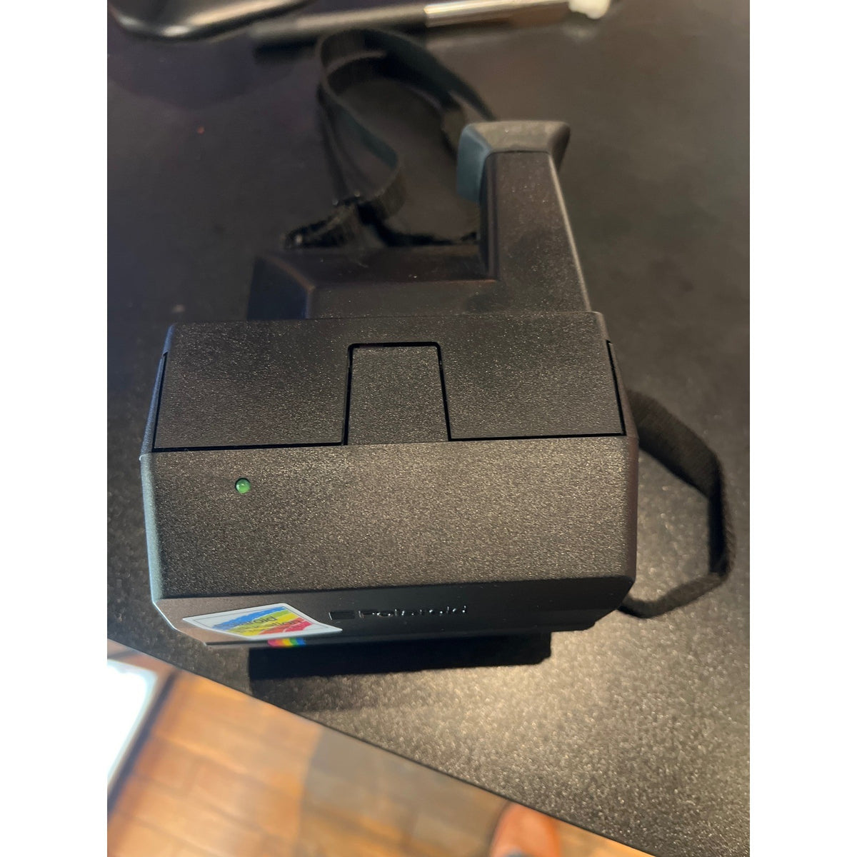 Polaroid 600 PEP Educator Edition Instant Film Camera Black Rainbow Vintage