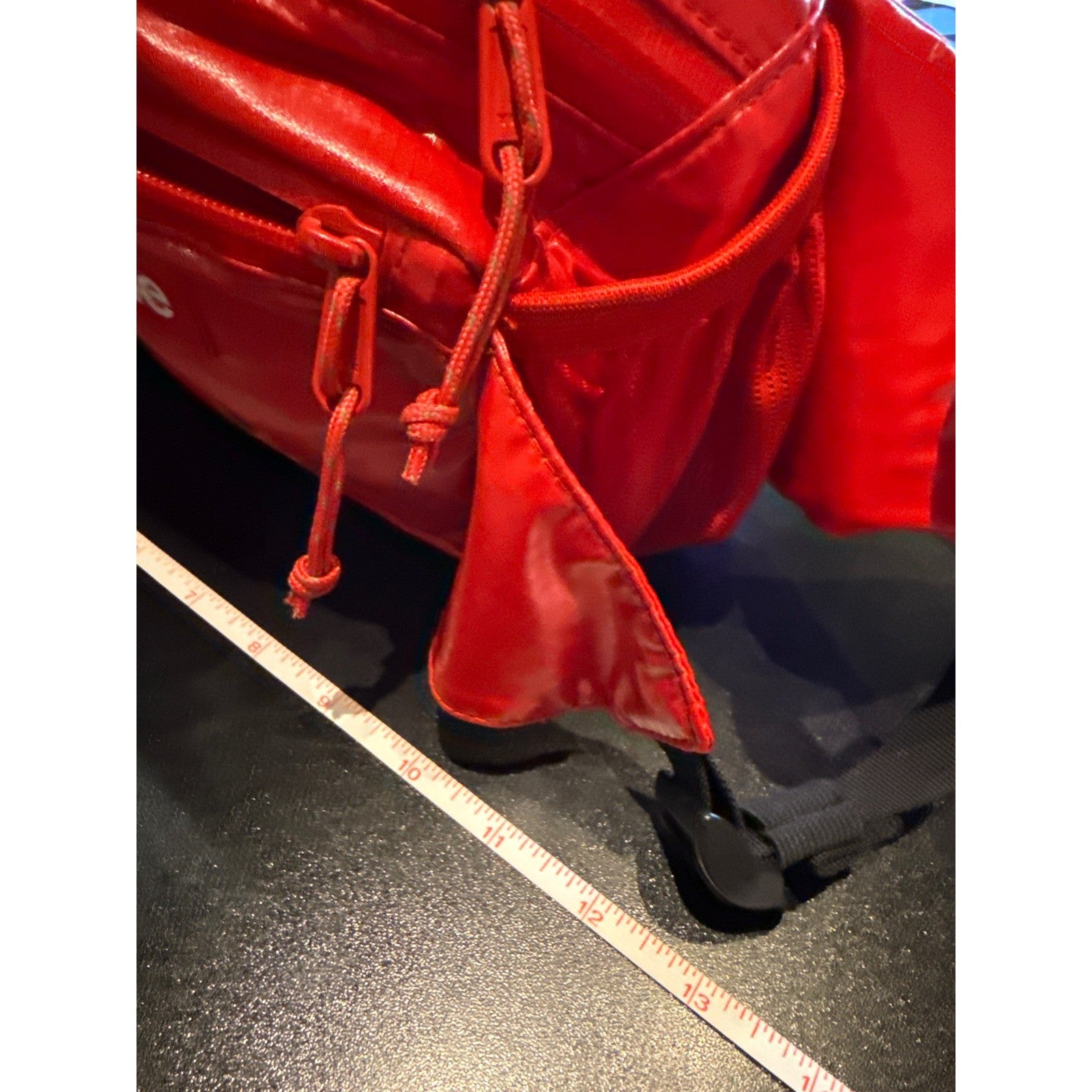 Supreme FW17 Waist Bag Red Ripstop Nylon Box Logo Fanny Pack Hip Bag Streetwear