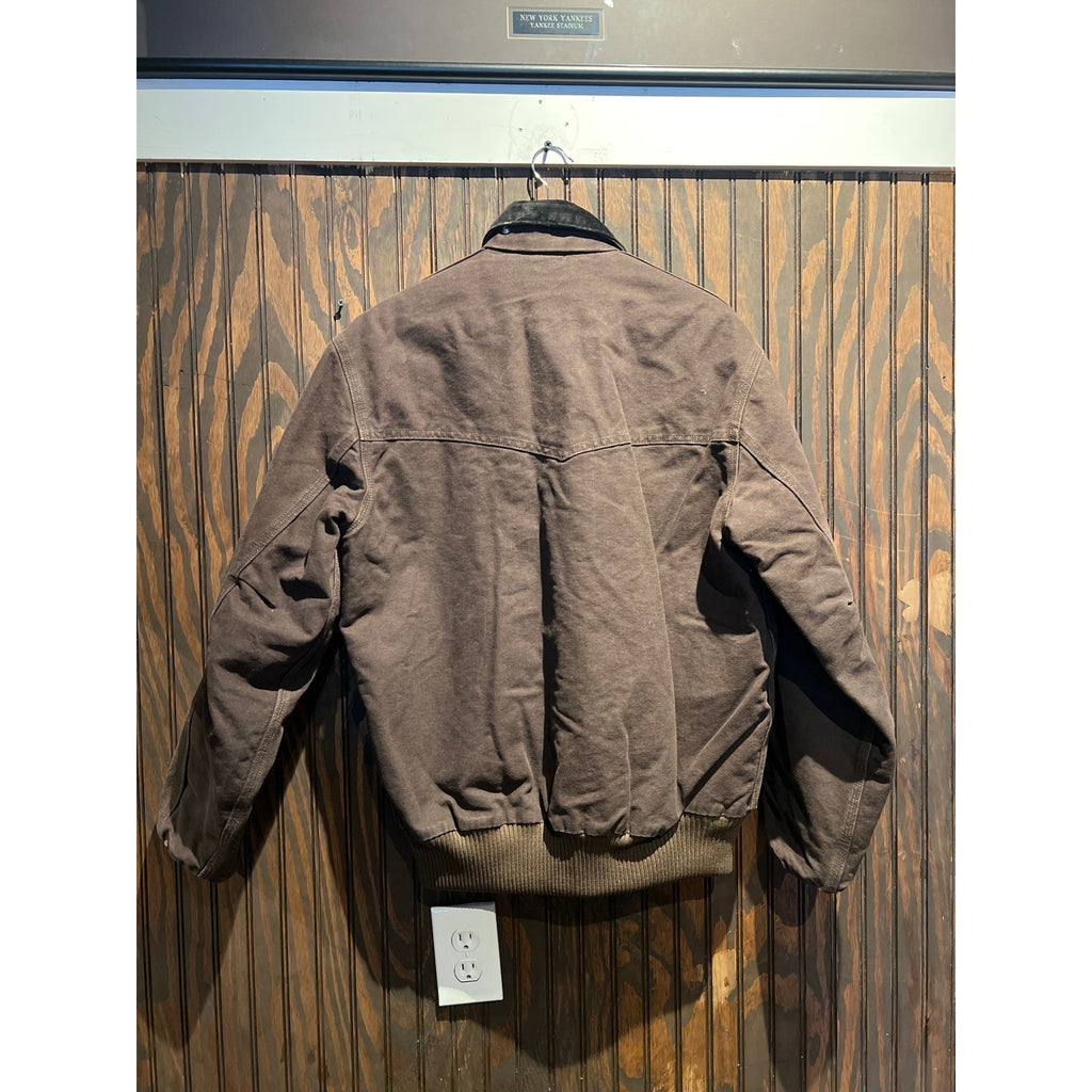 Carhartt Santa Fe Brown Duck Canvas Jacket Enbridge Logo Western Yoke XL