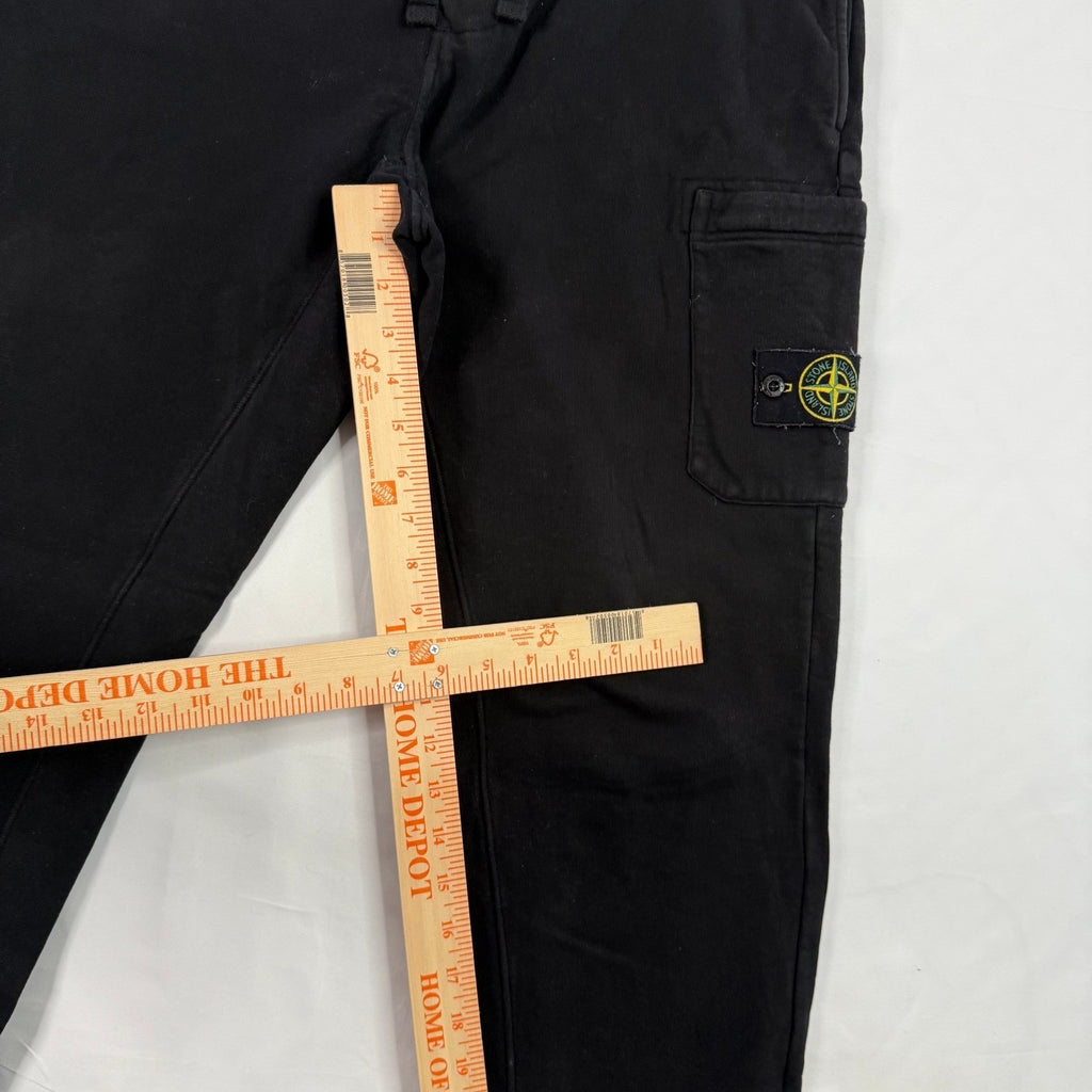 Stone Island Black Cargo Jogger Sweatpants Mens