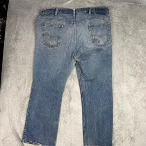 Vintage Levi's 505 Orange Tab Jeans USA Made Zip Fly Distressed date p5/75