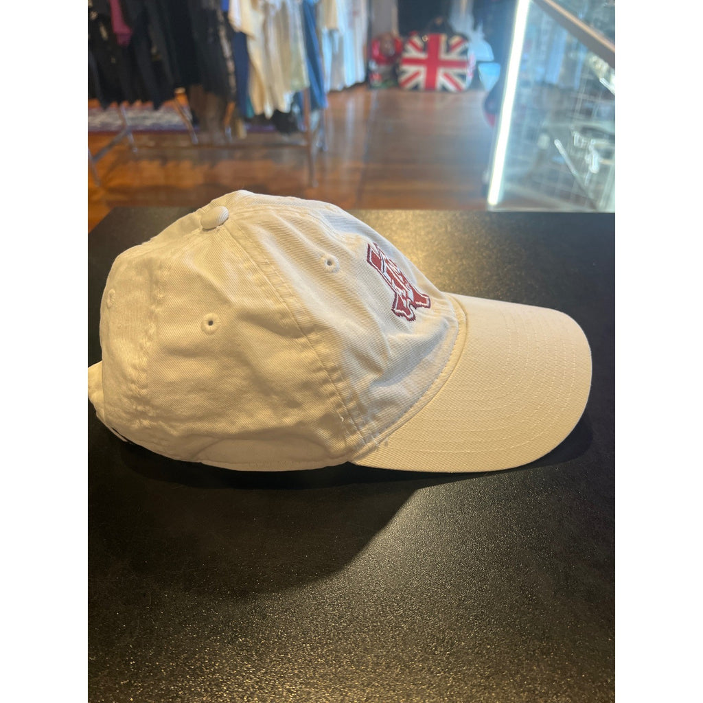 Texas A&M Aggies White Adjustable Hat NCAA State Outline Logo Dad Cap