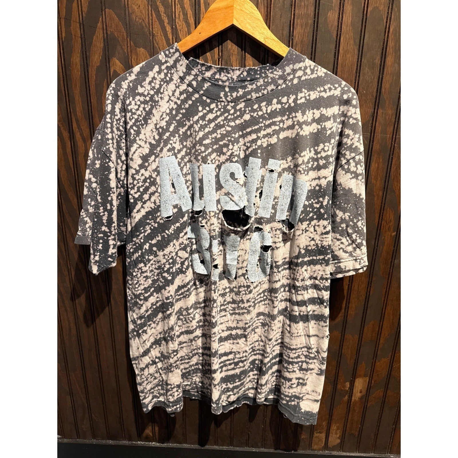 Vintage Austin 3:16 Stone Cold Steve Austin Acid Wash Distressed T-Shirt XL