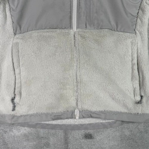The North Face Fleece Jacket Women's M Gray Full Zip Pockets Casual Outerwear