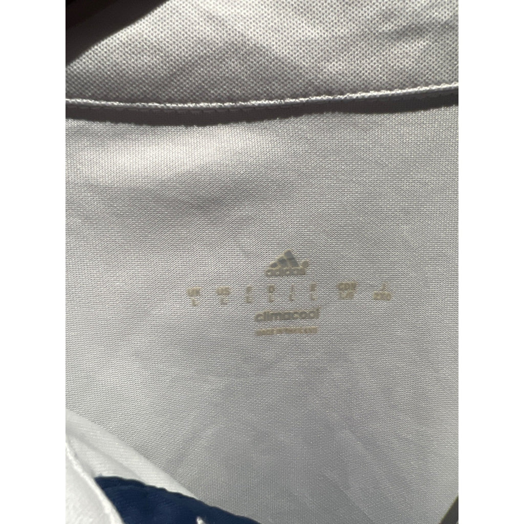 Adidas Real Madrid 2016-2017 Home Jersey White Polo Fly Emirates Mens Medium