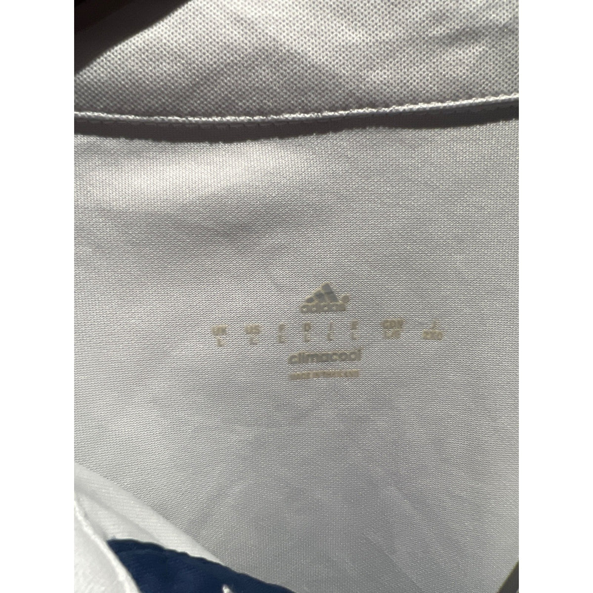 Adidas Real Madrid 2016-2017 Home Jersey White Polo Fly Emirates Mens Medium