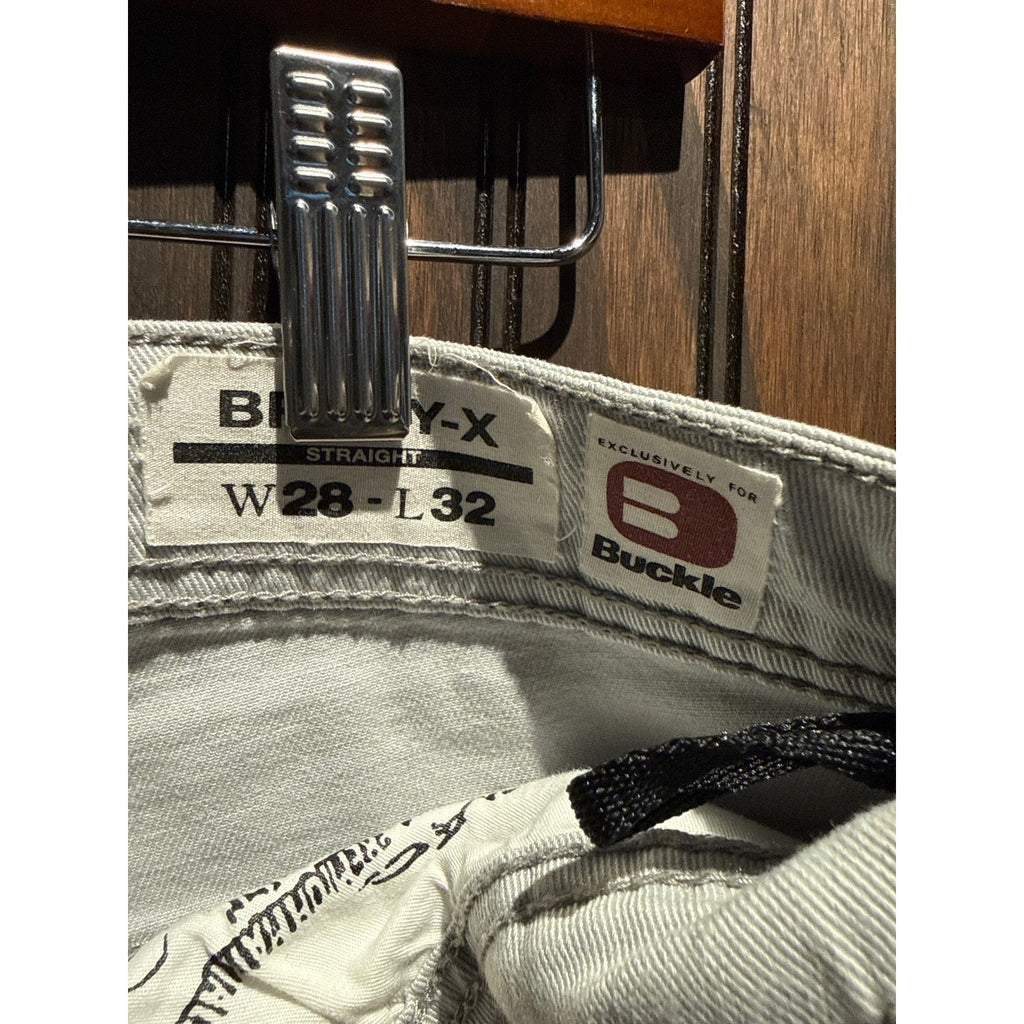 Buffalo David Bitton Max-X Slim Stretch Jeans Light Grey Mens 30x31 BM20924