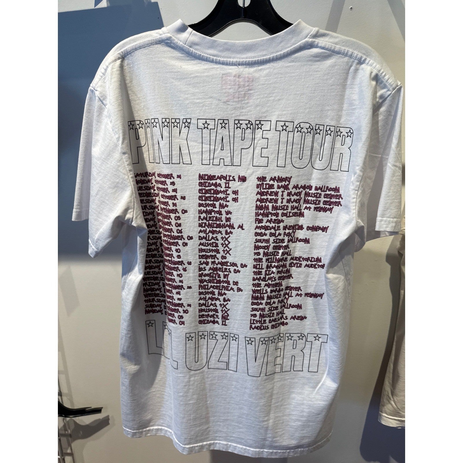 Lil Uzi Vert "Pink Tape Tour" Official concert merch t shirt Large