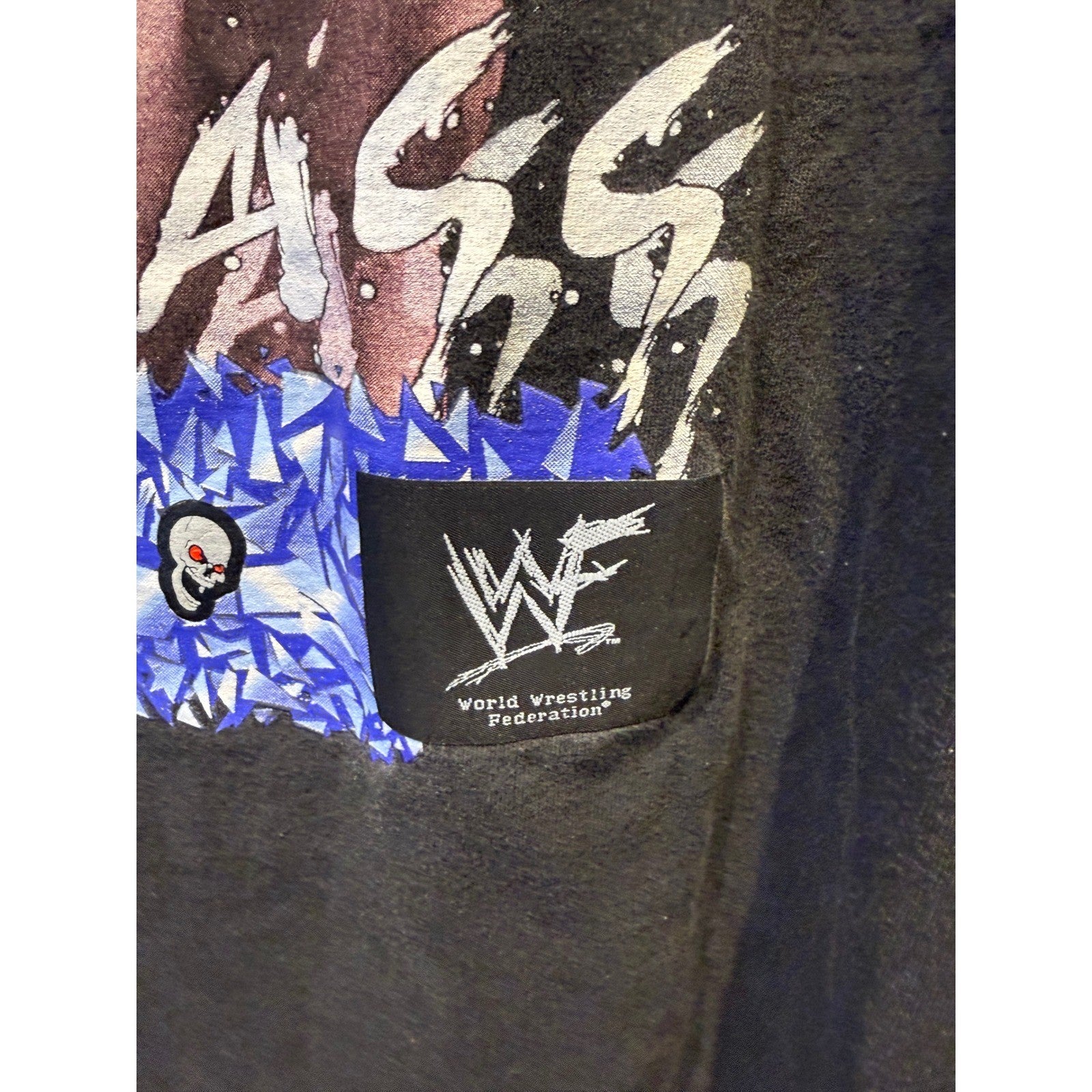 Vintage 1998 Stone Cold Steve Austin Whoop Ass WWF T-Shirt Wild Oats Large Black