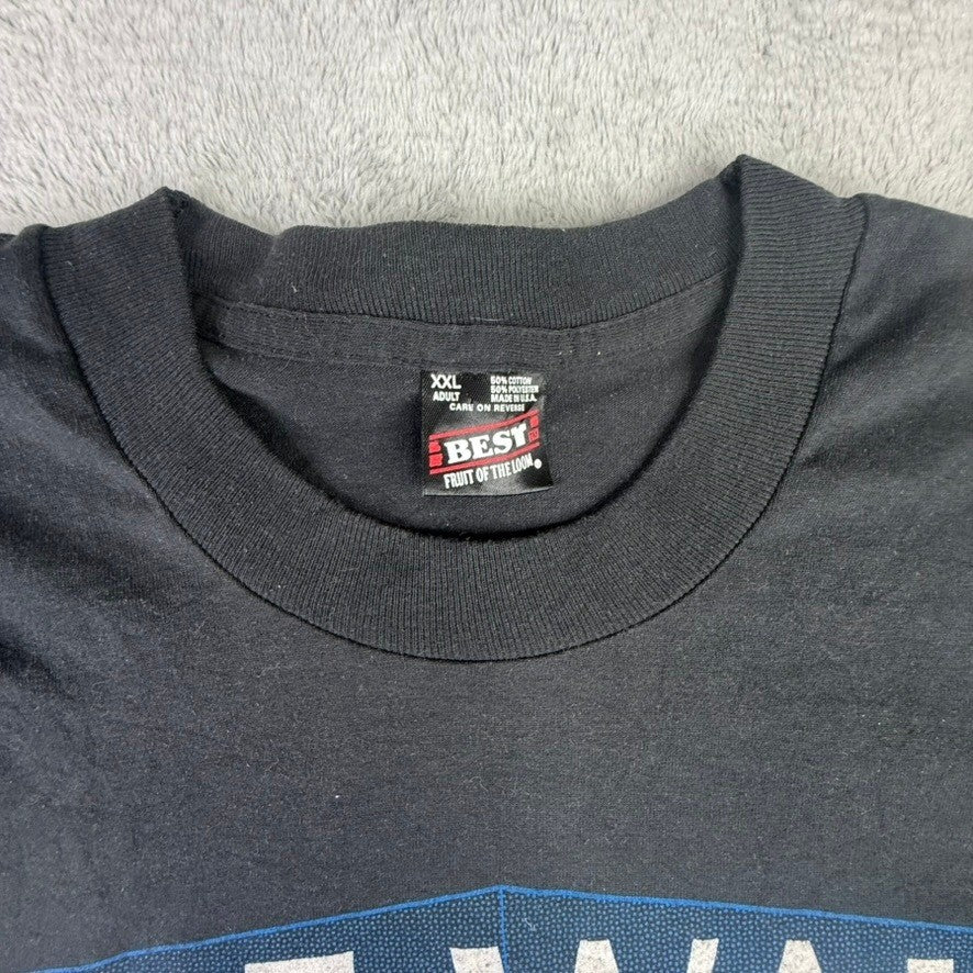 Vintage Vietnam Veterans Memorial The Wall T Shirt POW MIA 1959-1977 Black XXL