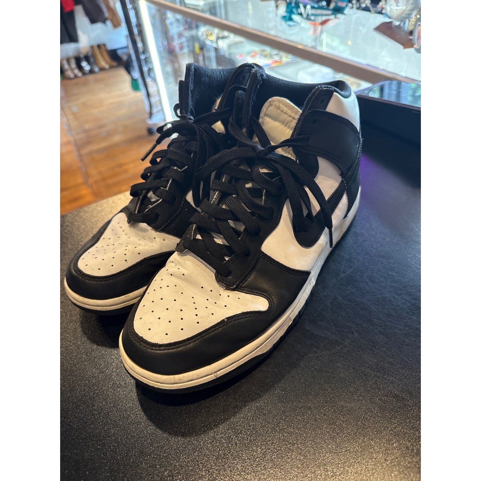 Nike Dunk High Panda Black White Sneakers DD1399-105 Mens High Top Shoes