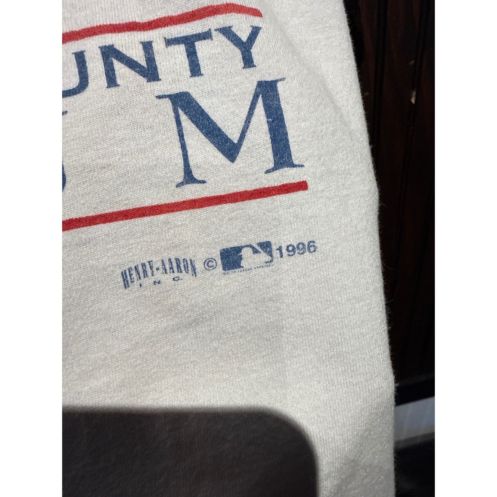 Vintage 1996 Atlanta Braves Farewell Stadium T-Shirt White Hanes XL 25x30 MLB