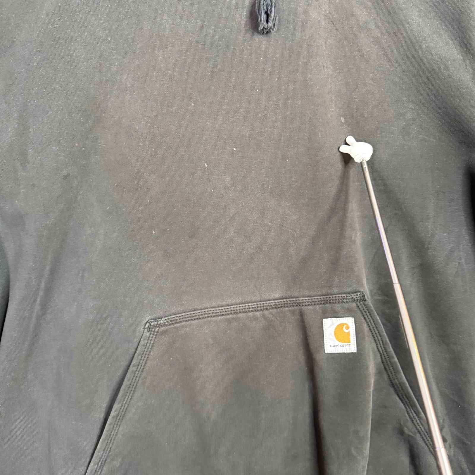 Carhartt Mens XL Gray Pullover Hoodie Sweatshirt Hooded Pocket K122