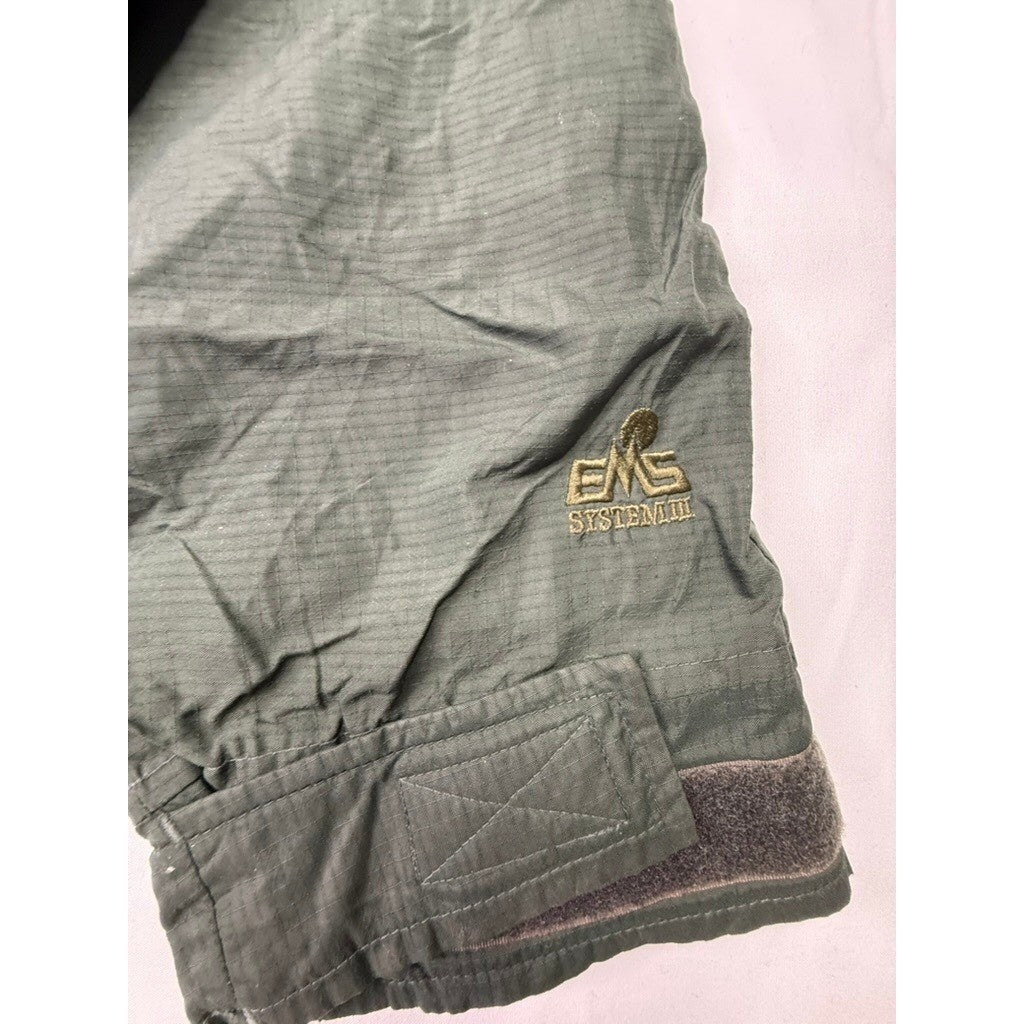 Eastern Mountain Sports EMS System III Jacket Hooded Olive Green MENS M