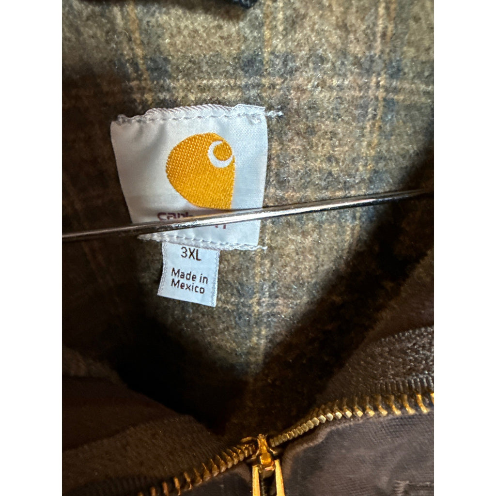 Carhartt Detroit Jacket 2XL Black Canvas Blanket Lined URS Olmsted Dam Project