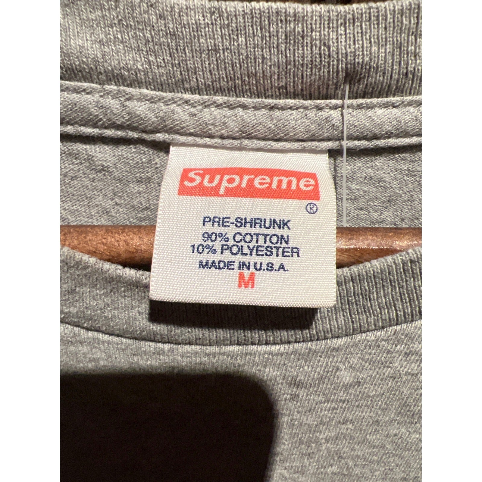 Supreme Mirage Tee Heather Grey Graphic T-Shirt Mens Size Medium Streetwear