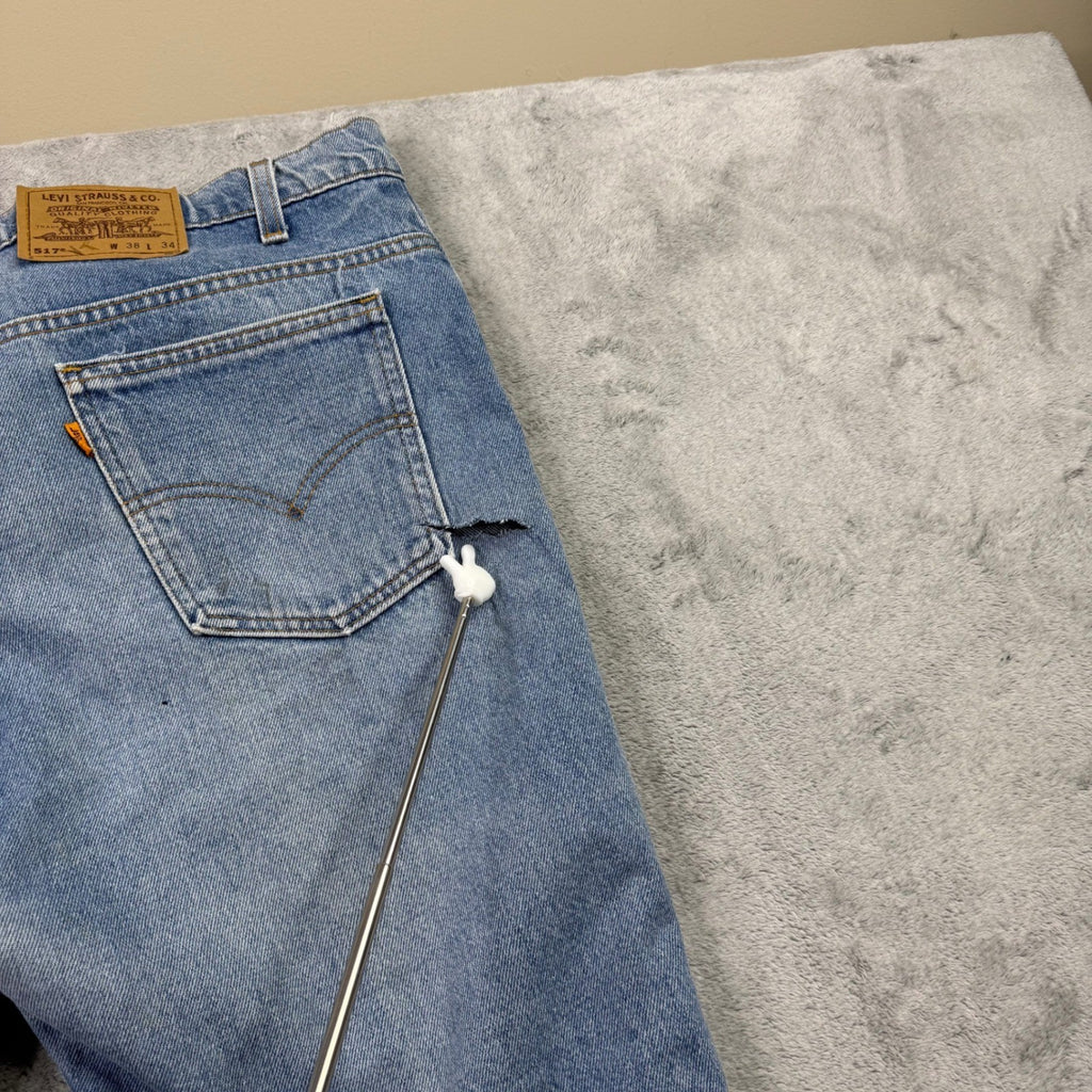 Vintage Levi's L2 White-Tab Baggy-Fit Jeans 36x32 (35x31) Faded Stonewash USA