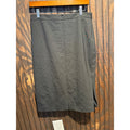 Banana Republic Black Pencil Skirt Side Zip Slit Knee Length Womens Size 6