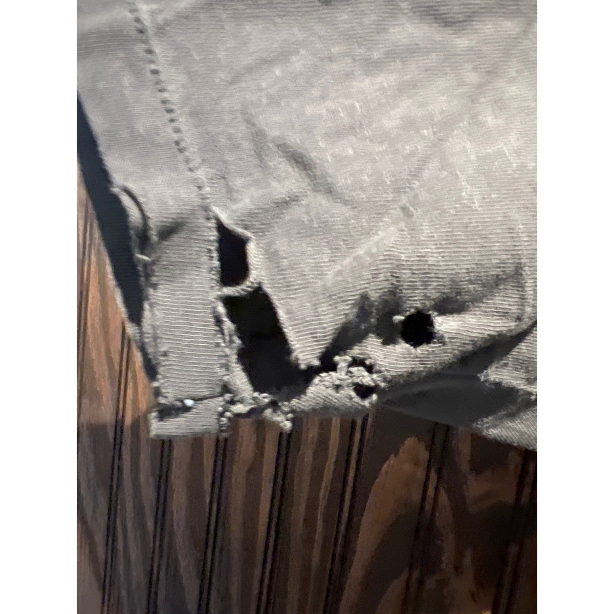 Vintage Batman Distressed Thrashed Graphic T-Shirt Gray Small 22x24