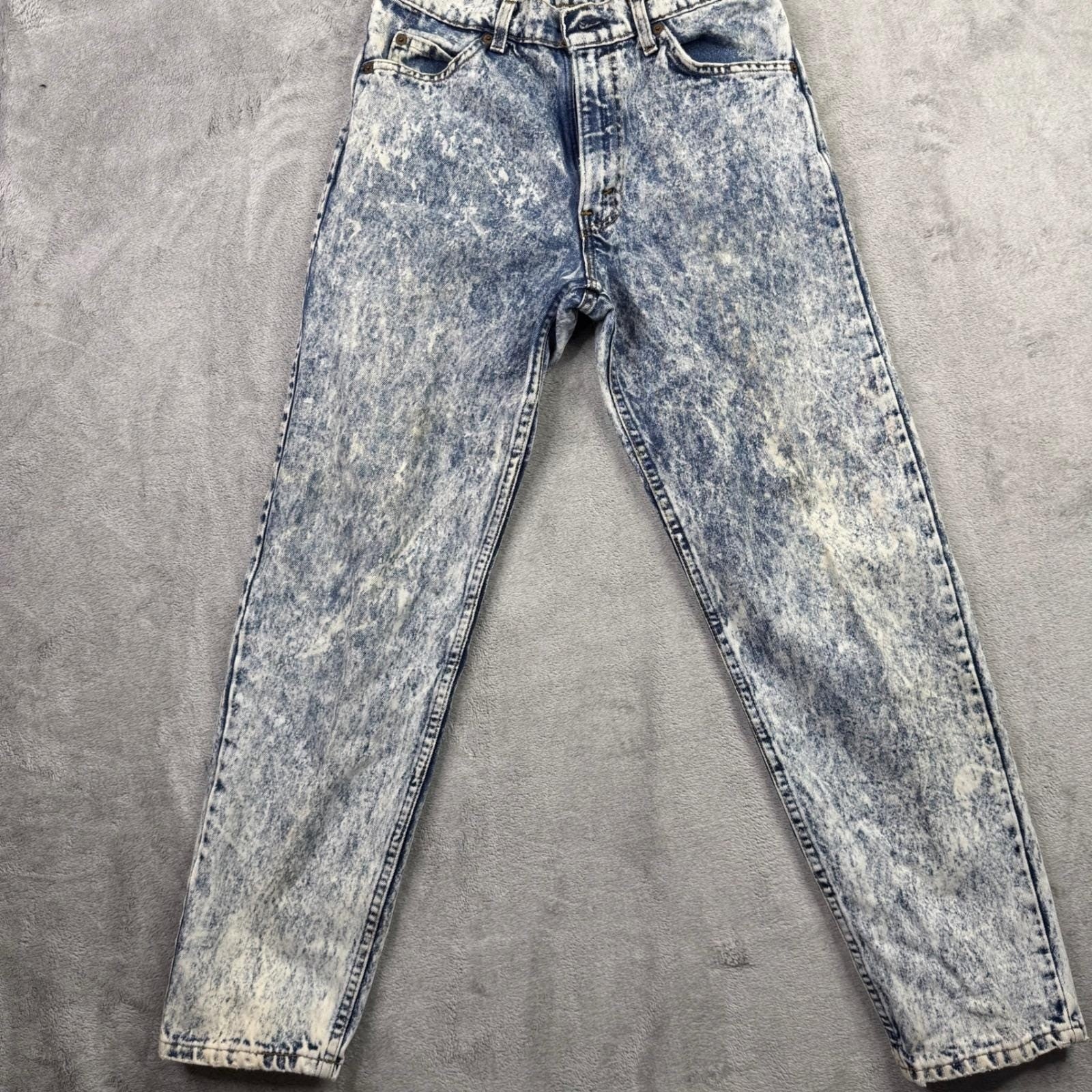 Vintage 80s Levi's 515 Orange Tab Acid Wash Made in USA