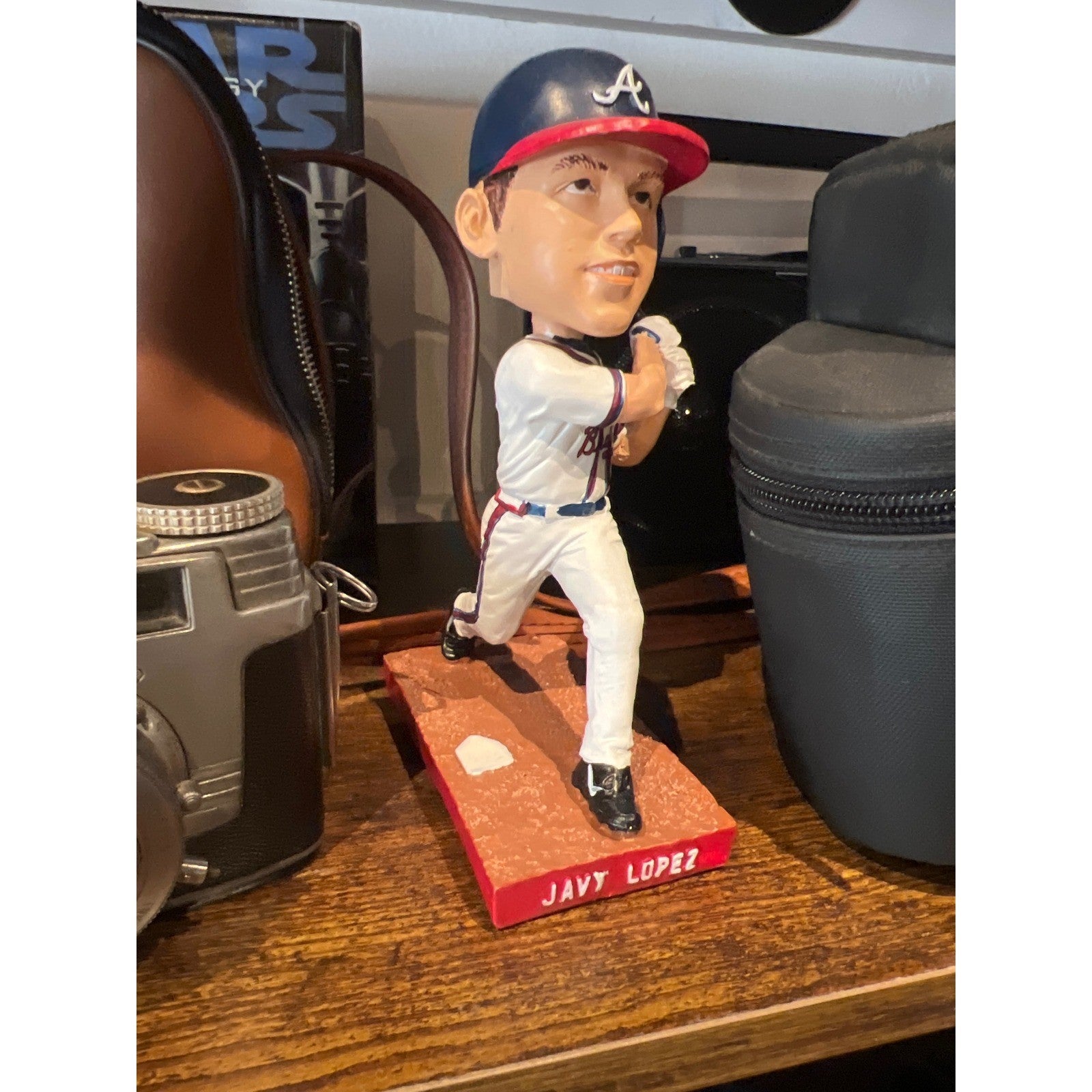 Javy Lopez Atlanta Braves Bobblehead MLB Baseball Collectible Navy Red White