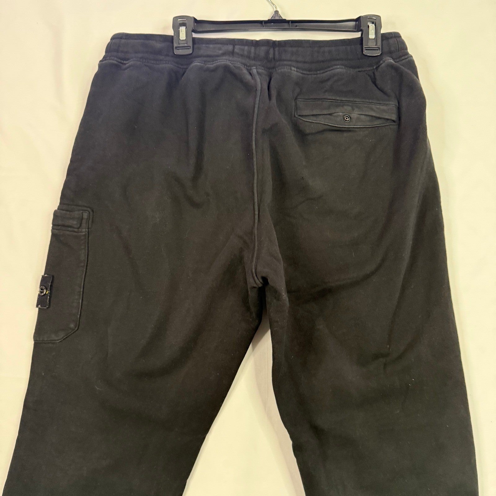 Stone Island Black Cargo Jogger Sweatpants Mens