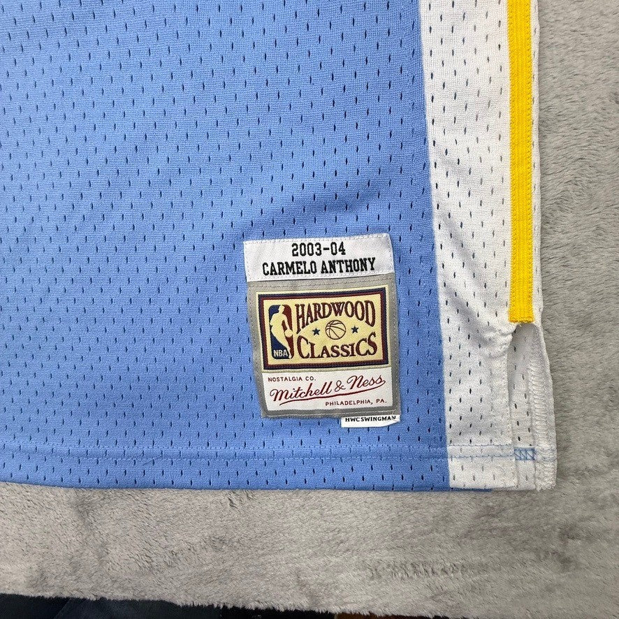 Mitchell Ness Carmelo Anthony Denver Nuggets Hardwood Classics Jersey Size M