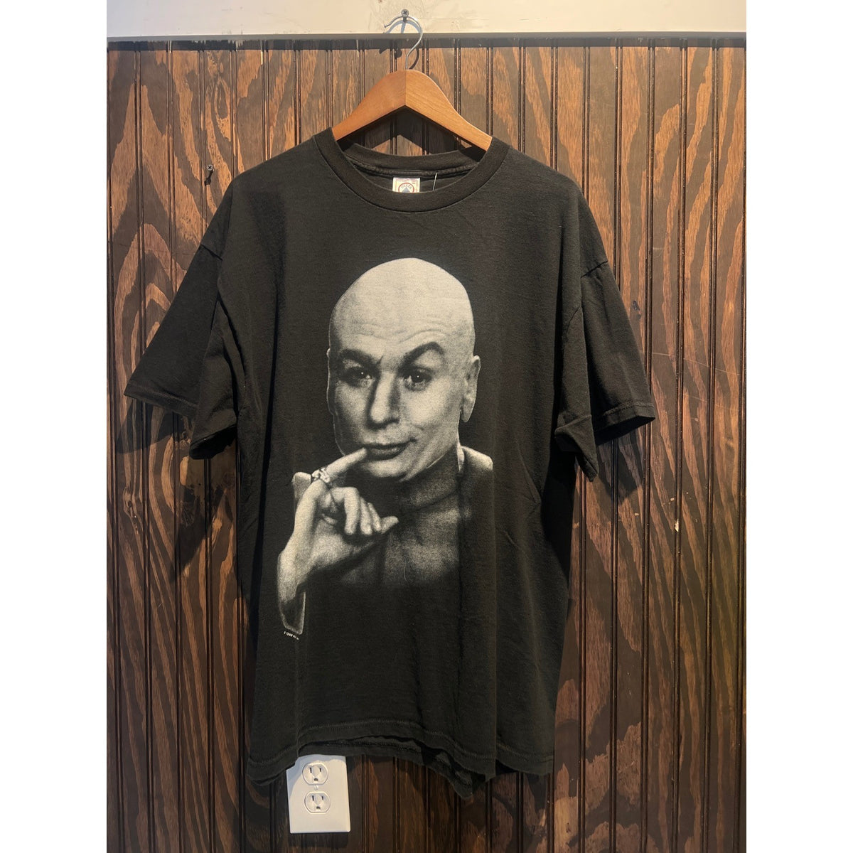 Vintage 1999 Austin Powers Dr Evil Movie Promo T-Shirt Delta Pro Weight XL Black
