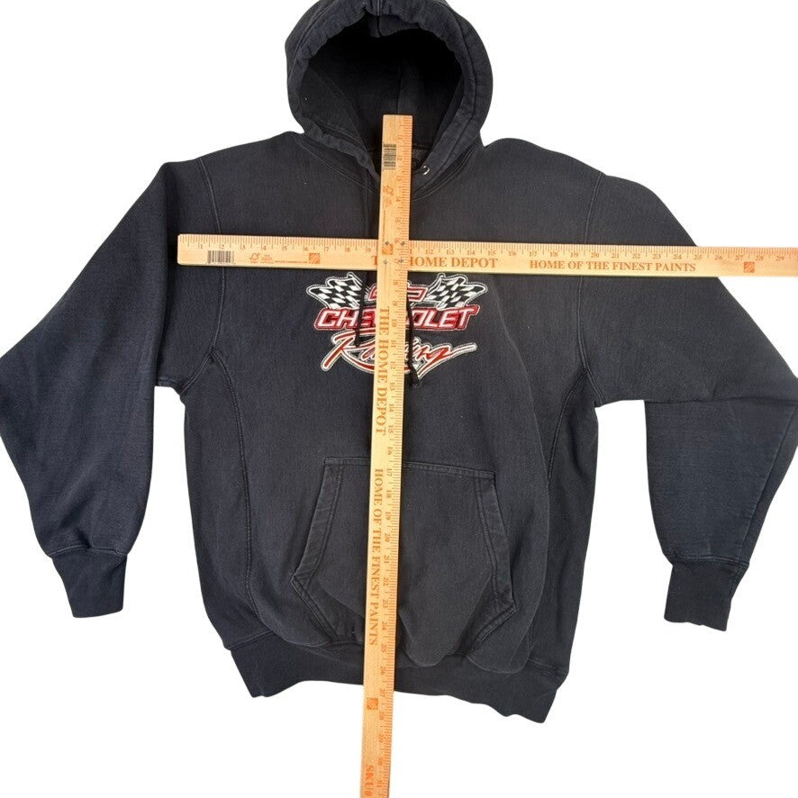 Steve & Barrys Chevrolet Racing Hoodie Black Size Medium Hooded Sweatshirt