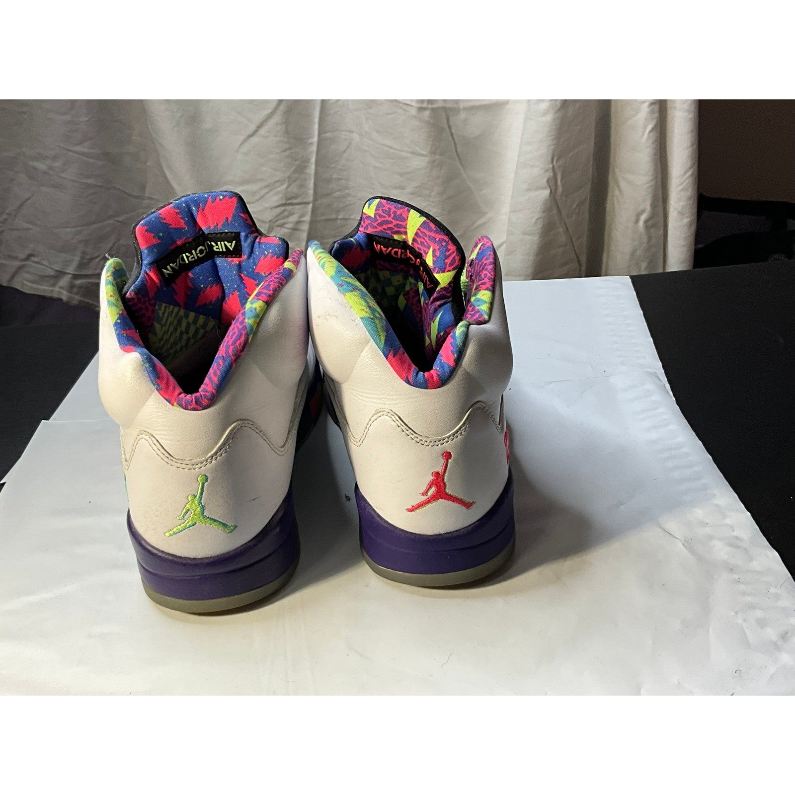 Air Jordan 5 Retro SE Men's Size 11 White Purple Volt "What The" DB3335 100