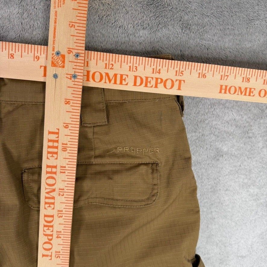Propper Mens Tactical Cargo Pants Khaki Size 30x30 Zip Fly Button Closure