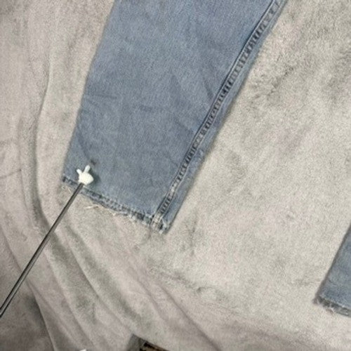 Levi's 505 Regular Fit Straight Leg Light Wash Denim Jeans Mens 33x32