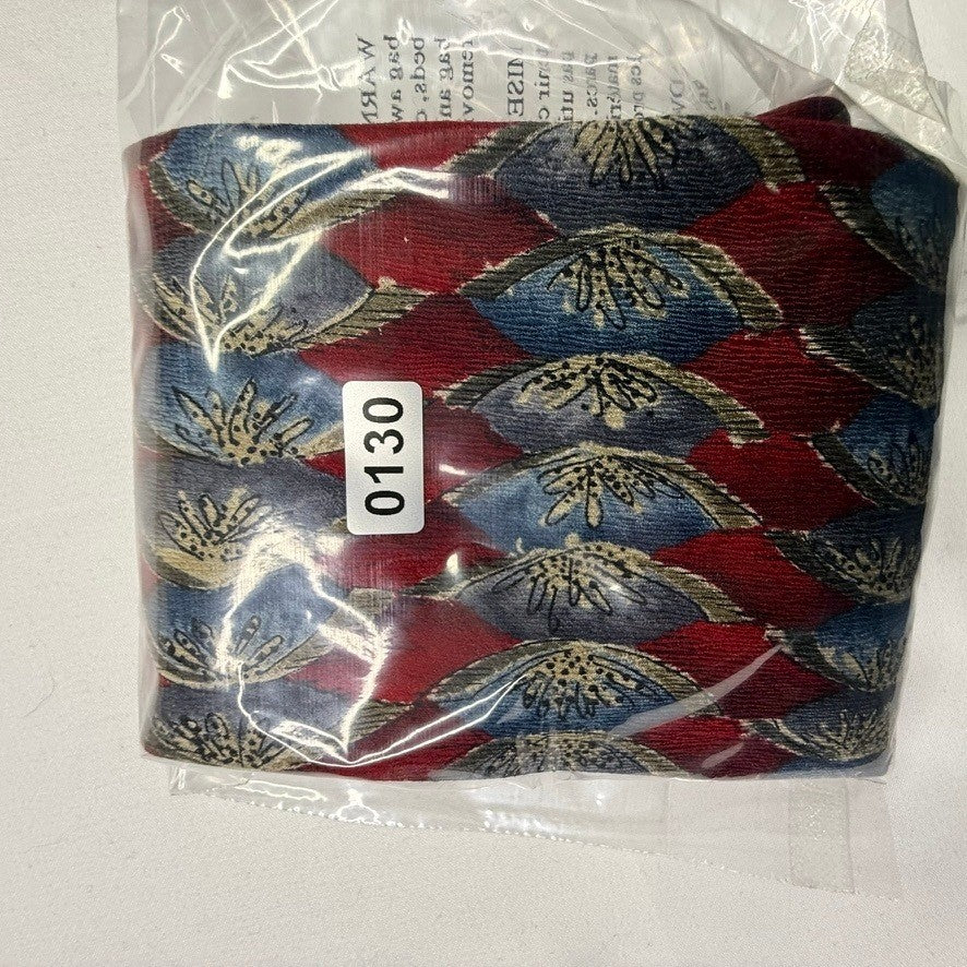J.S.A. Bank The Miracle Collection Silk Tie Red Blue Geometric Pattern